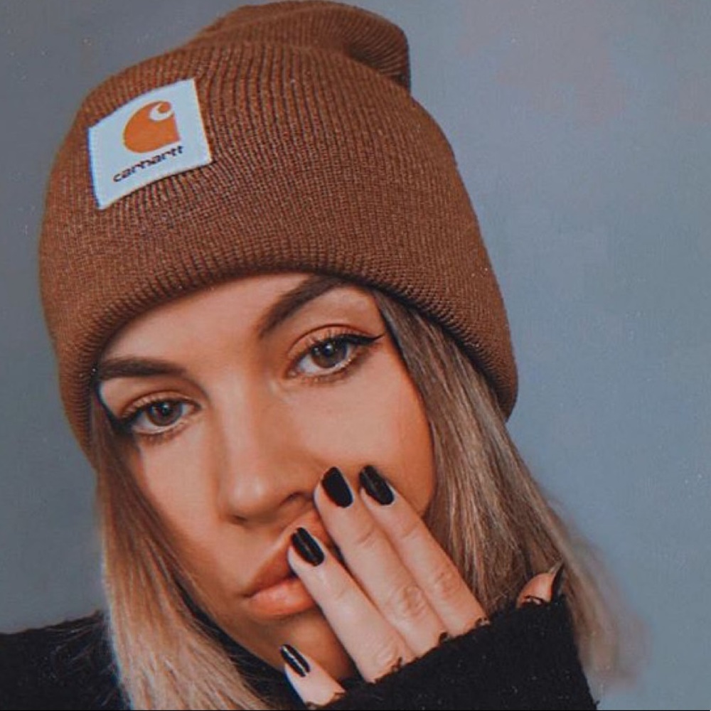 - Carhartt Brown Beanie Hat cap Brand *New